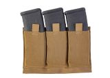 Elastic Triple Rifle Mag Pouch - COYOTE